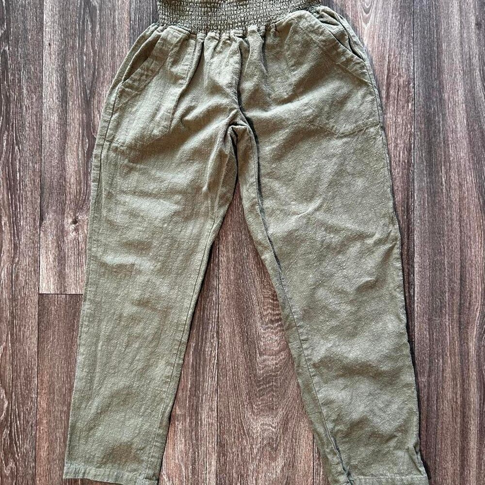 Emme Women's Green and Khaki Trousers
